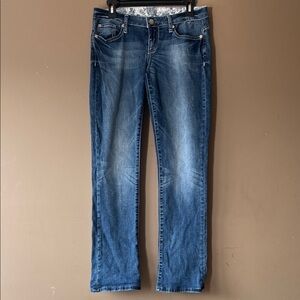 Guess Women's Straight Leg Blue Jeans